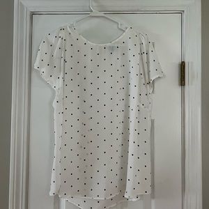 CeCe Sharridan Stitch Fix flutter sleeve blouse, Size L